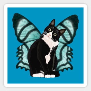 Black Cat With Butterfly Wings Vol.2 Magnet